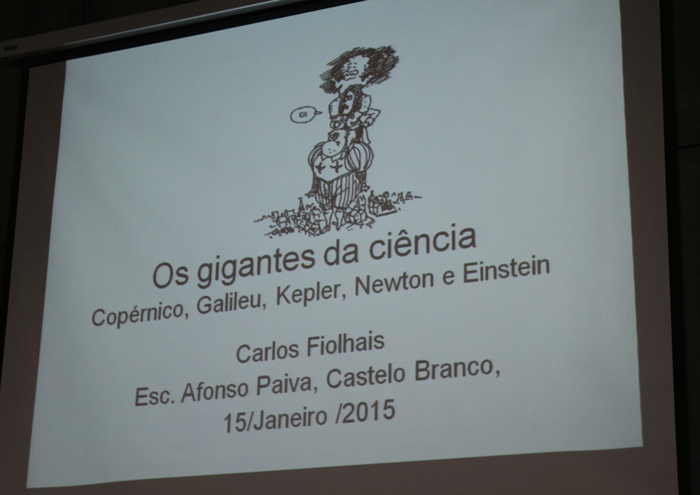 Castelo Branco: Escola Afonso de Paiva recebe palestra de Carlos Fiolhais