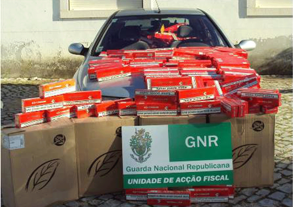 Castelo Branco: GNR apreende maços de tabaco e levanta 5 autos de contra ordenação a empresário do distrito