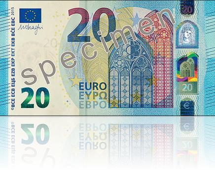 Nova nota de 20€ entra em circulação esta quarta-feira