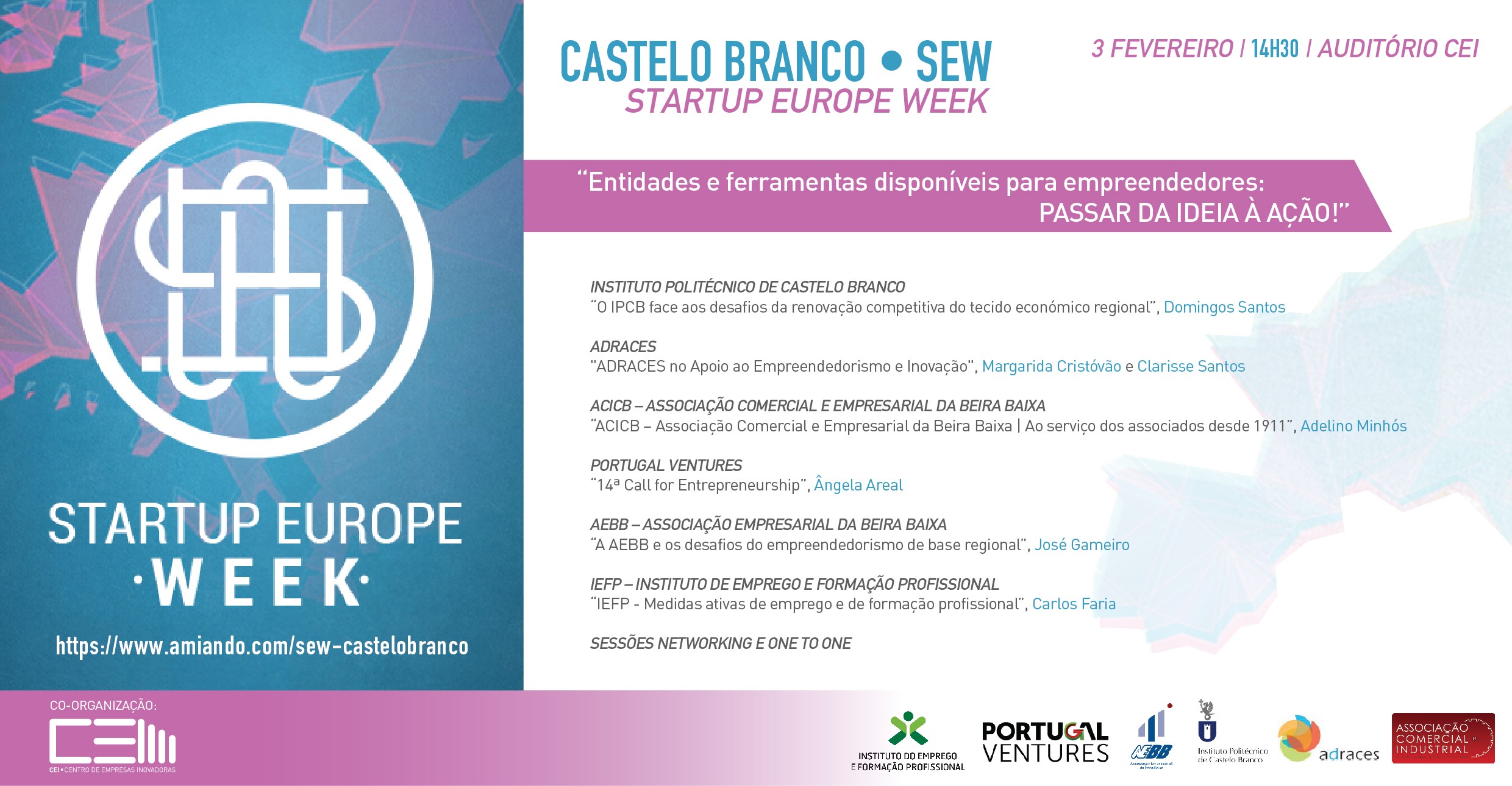 Castelo Branco: CEI co-organiza "Startup Europe Week"