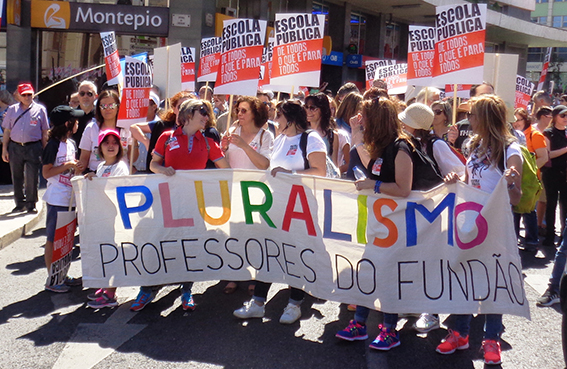 Distrito de Castelo Branco marcou forte presença na Marcha em Defesa da Escola Pública