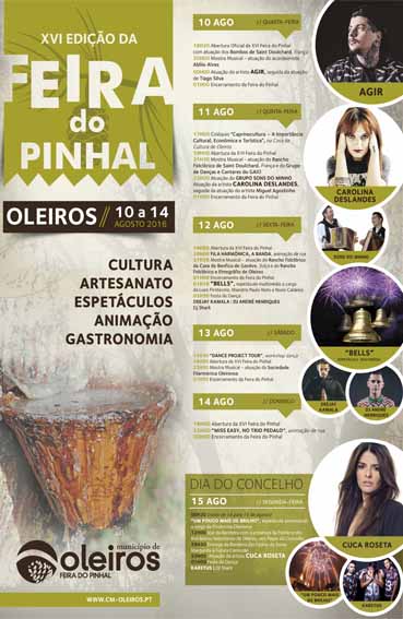 Oleiros: Feira do Pinhal com artistas conceituados