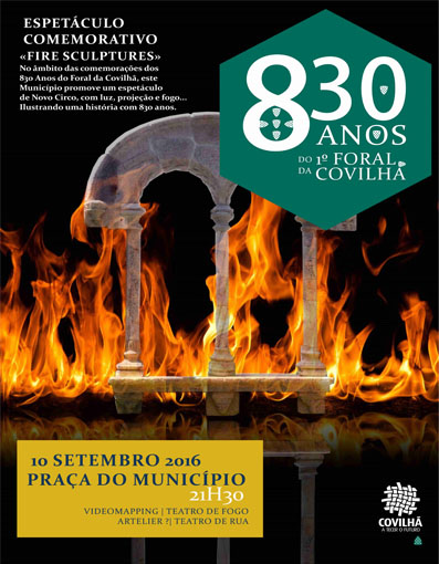 Covilhã: 830 anos de Foral comemorado com espectáculo Multimédia