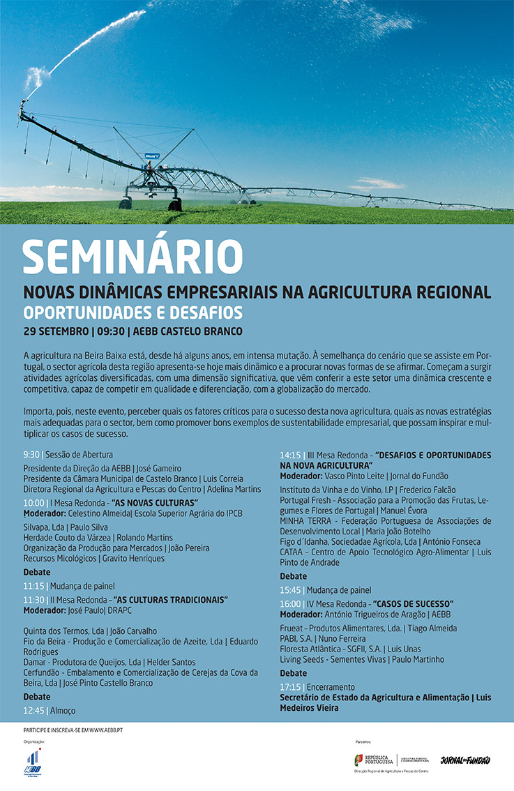 Castelo Branco com ‘Novas dinâmicas empresariais na agricultura regional – Oportunidades e Desafios’