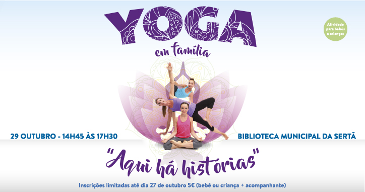 Sertã: Yoga em família com “Aqui há histórias” na biblioteca