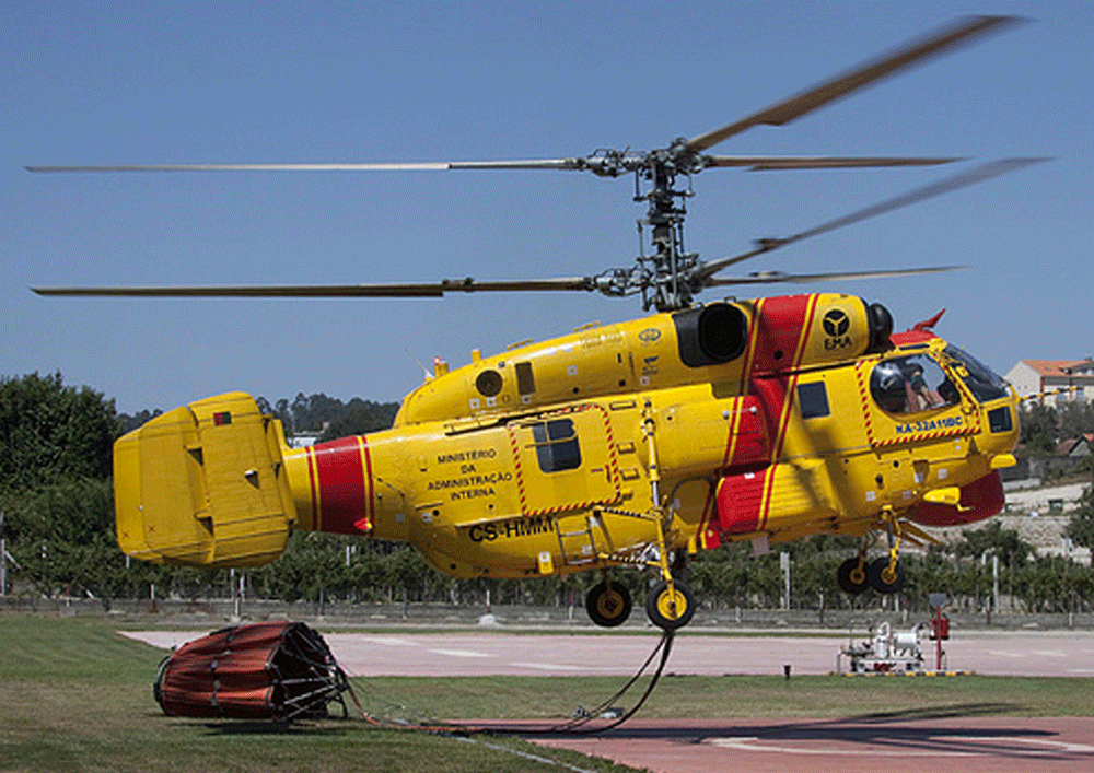 Portalegre: Distrito conta com helicópteros de Castelo Branco, Proença-a-Nova e Sardoal para combater incêndios