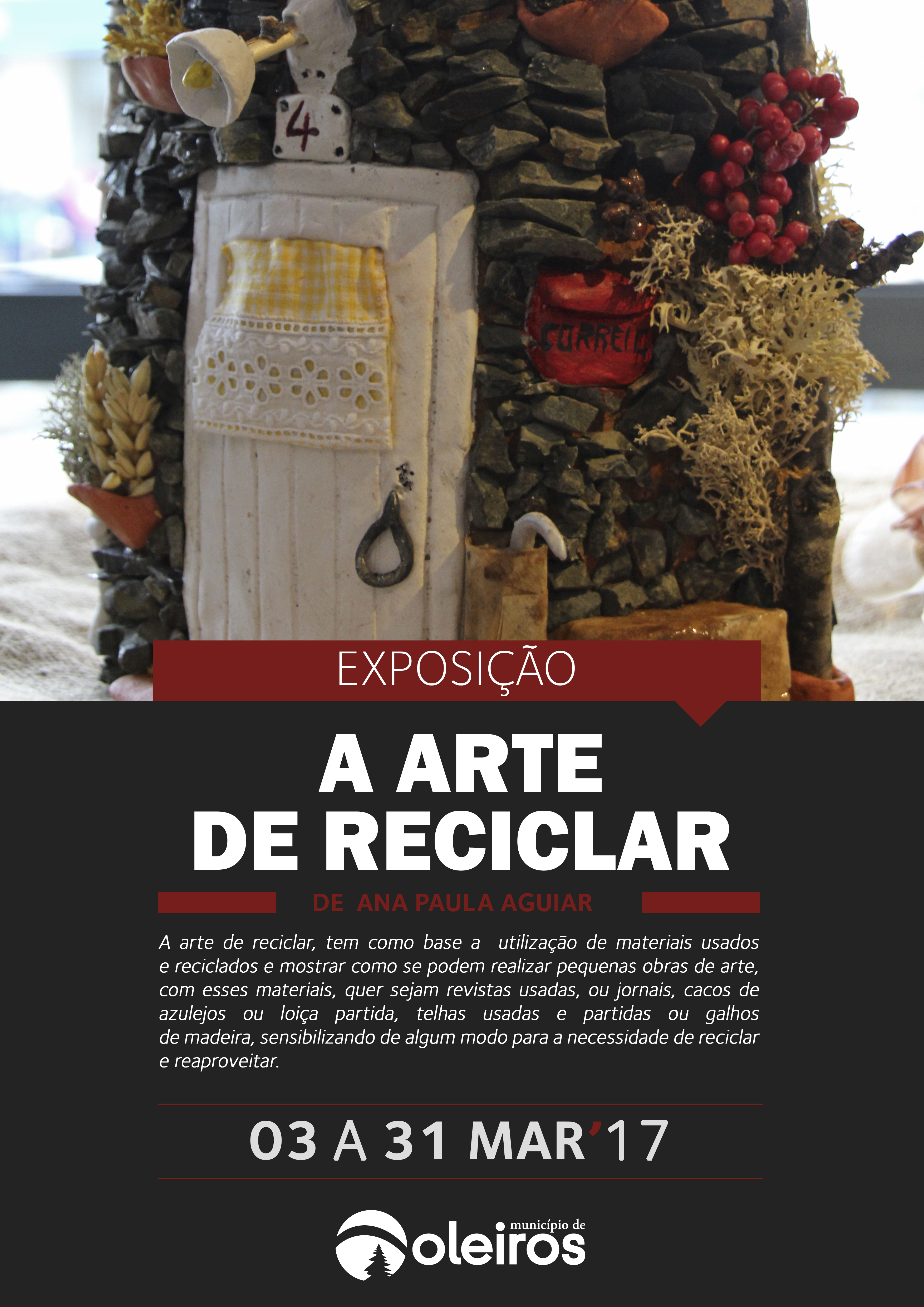 Oleiros expõe "A Arte de Reciclar" durante o mês de março