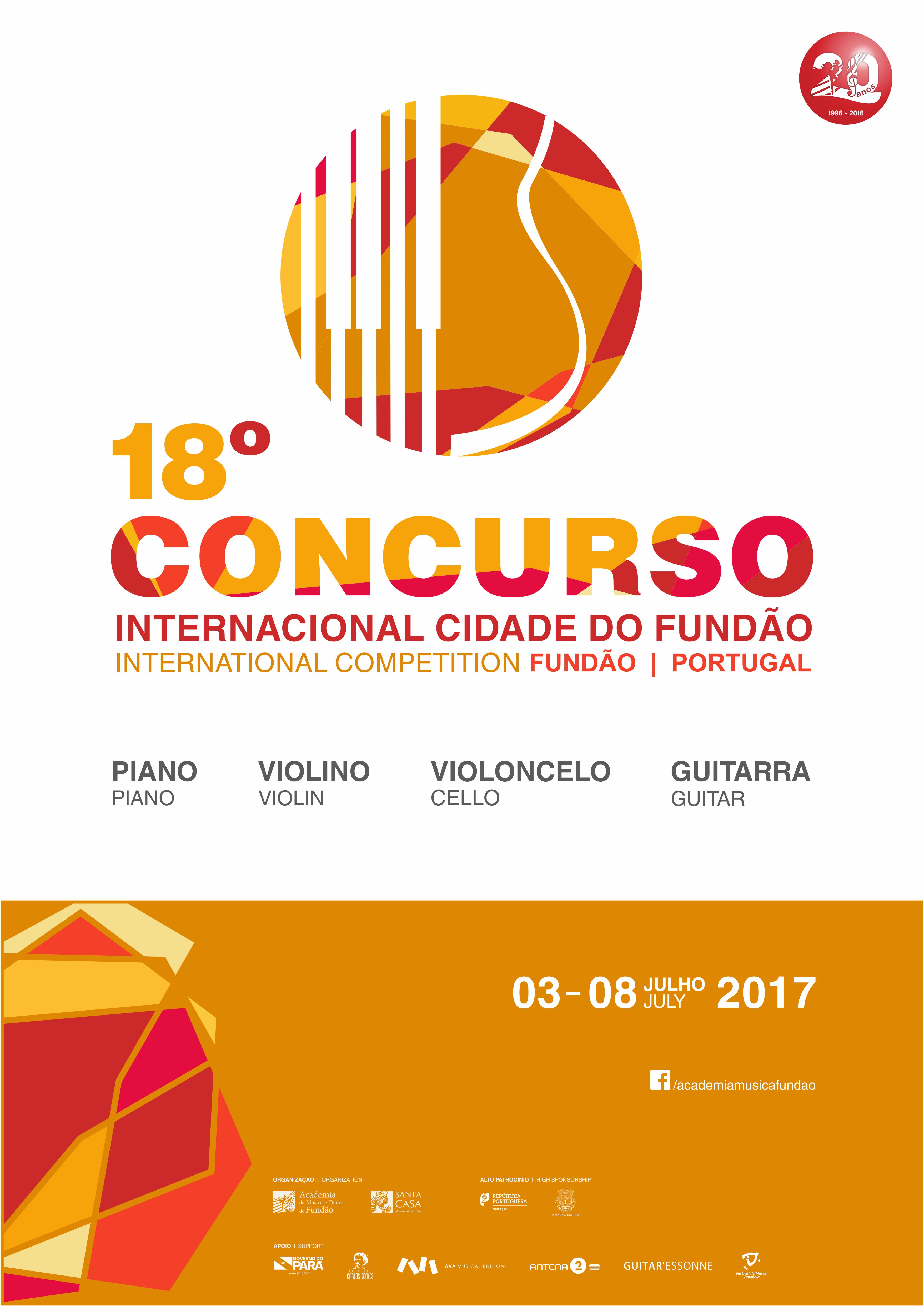 Fundão: Academia de Música e Dança promove 18 Concurso Internacional