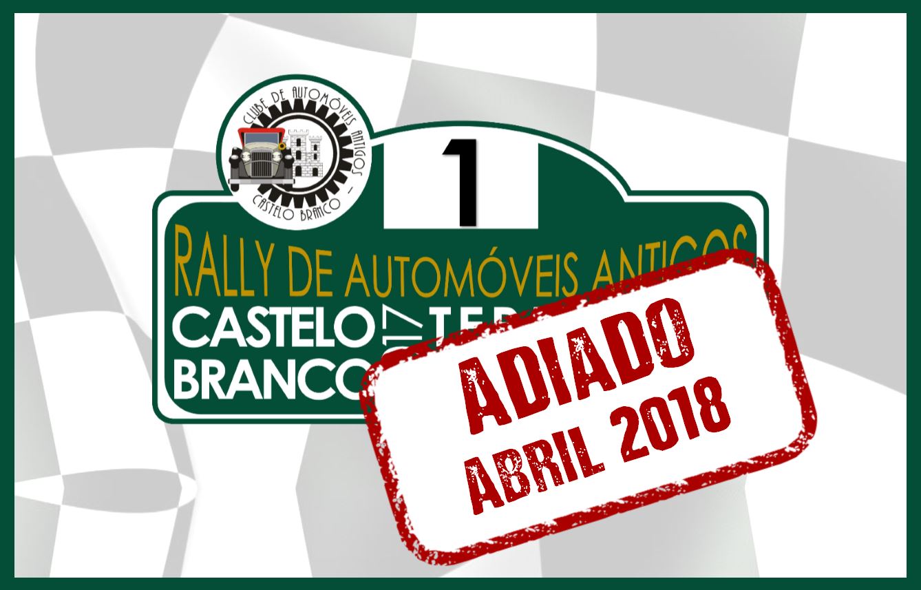 Castelo Branco: Clube de Automóveis Antigos adia Rally para 1º semestre de 2018