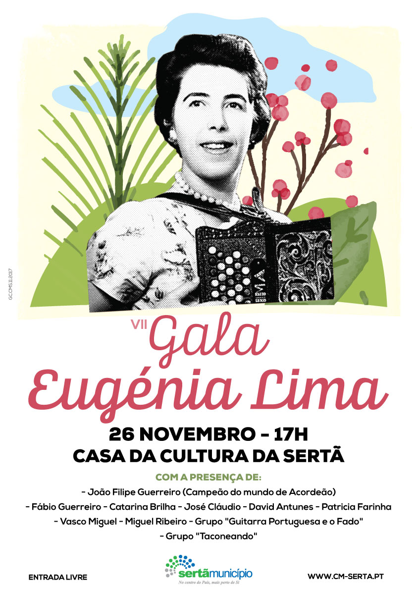 Sertã: Dia 26 de novembro  Gala Eugénia Lima