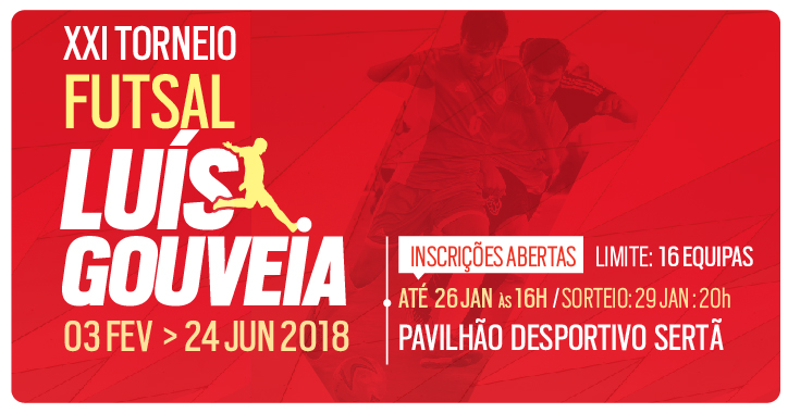 Sertã: Inscrições abertas  XXI Torneio de Futsal Luís Gouveia