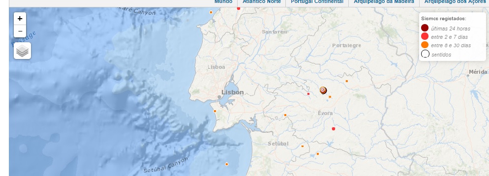 Castelo: Sismo de magnitude 4,9 sentido com epicentro em Arraiolos sentido pelos albicastrenses
