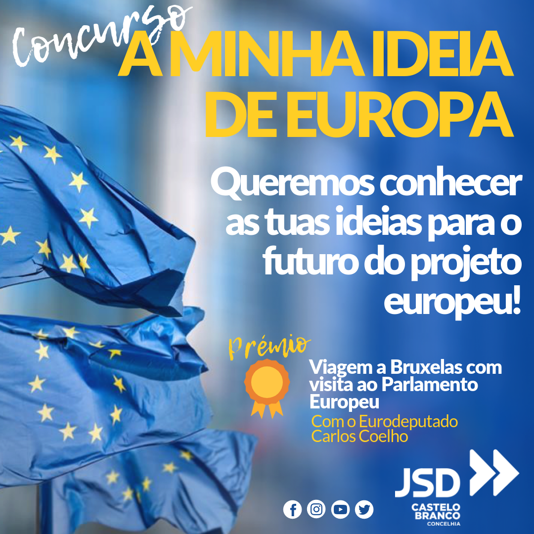 JSD lança concurso sobre a Europa. Prémio é viagem a Bruxelas com visita ao Parlamento Europeu