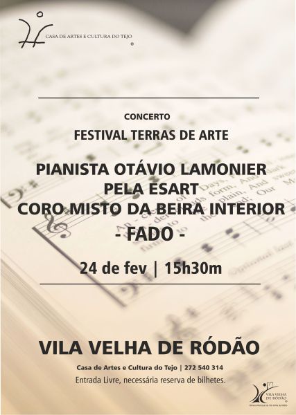 Vila Velha de Ródão: Festival Terras de Artes no arranque da programação da Casa de Artes e Cultura do Tejo