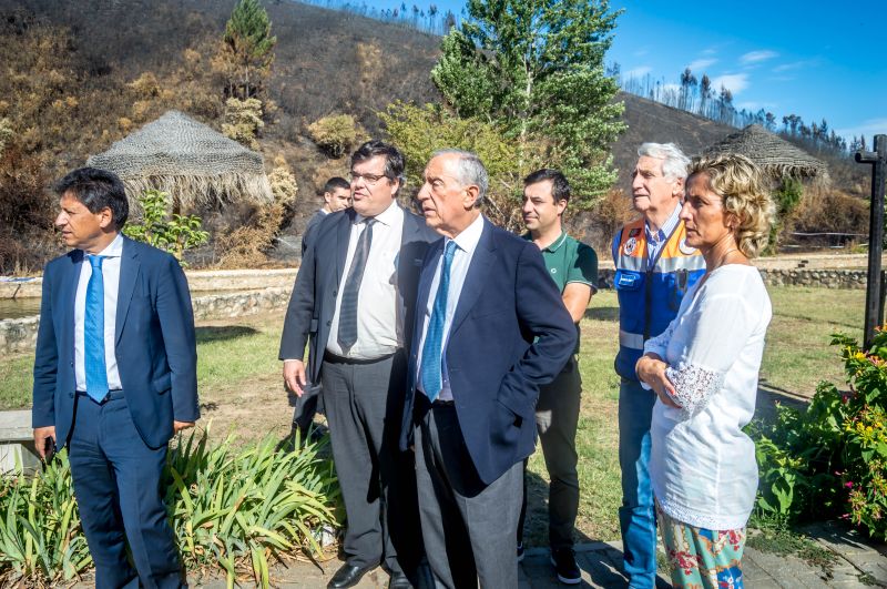 Pós-incêndio: Presidente da República e Ministros visitaram Vila de Rei 