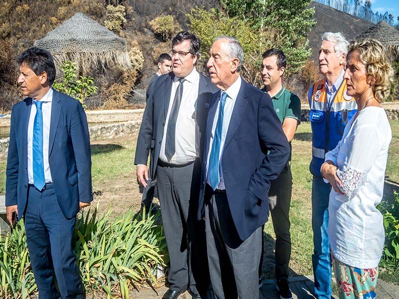Pós-incêndio: Presidente da República e Ministros visitaram Vila de Rei 