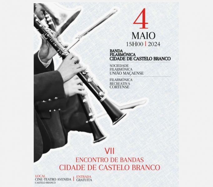 Castelo Branco recebe VII encontro de Bandas Filarmónicas

