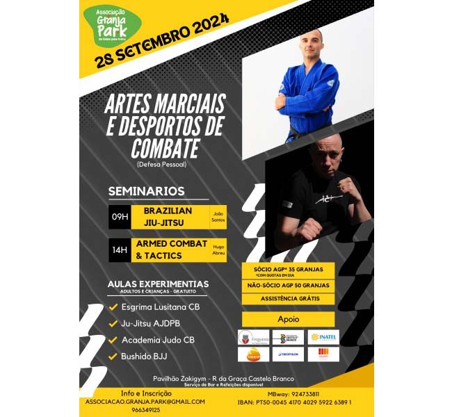 Castelo Branco: Granja Park promove 1º evento de Artes Marciais e Desportos de Combate

