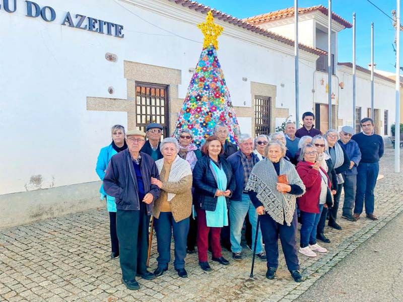 Ródão: Utentes do Centro de Convívio de Sarnadas coloriram freguesia com Árvores de Natal
