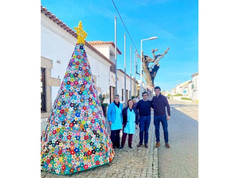 Ródão: Utentes do Centro de Convívio de Sarnadas coloriram freguesia com Árvores de Natal
