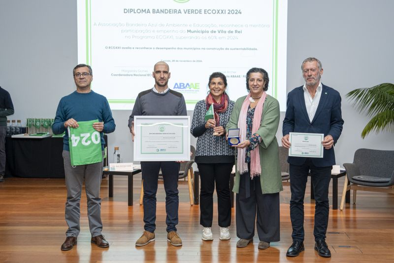 Vila de Rei galardoada com Bandeira Verde ECOXXI pela 4ª vez consecutiva
