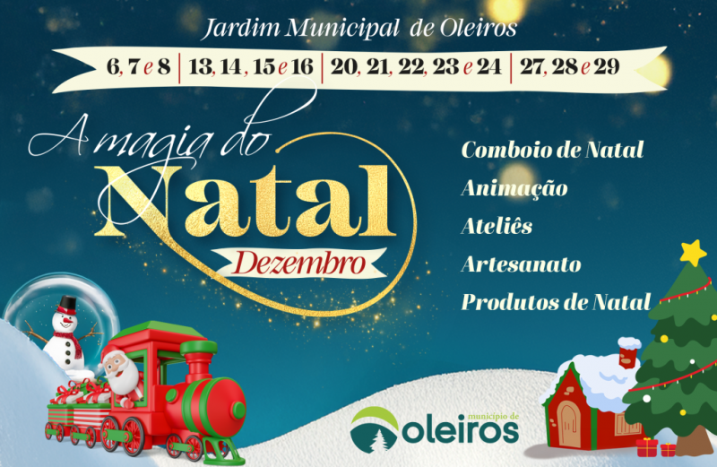 Oleiros com ”Magia de Natal” a todo o vapor no Jardim Municipal