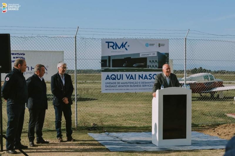 Castelo Branco: TRMK Aeronautics investe 1,34 milhões de euros em 1.200m2 de hangaragem no Aeródromo Municipal