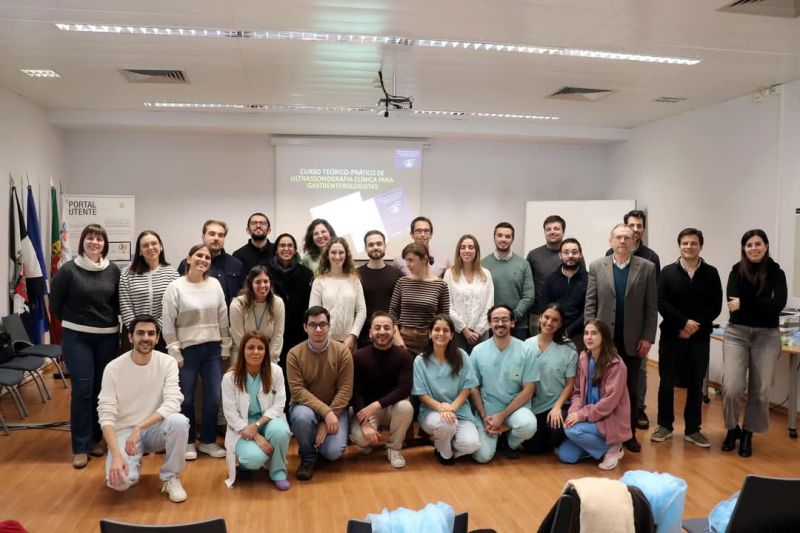 Gastrenterologistas tiram curso de Ultrassonografia Clínica em Castelo Branco
