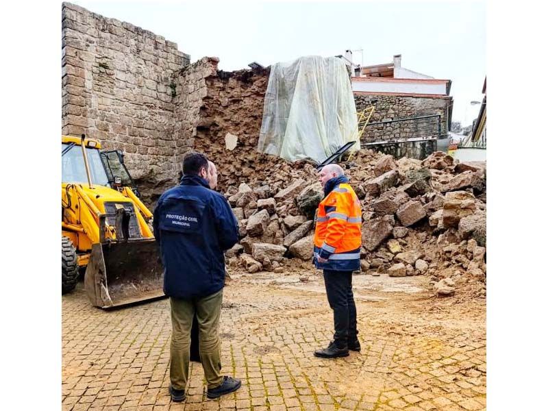 Castelo Branco: Câmara dinamiza Ação Rápida e Plano de Reconstrução da Muralha