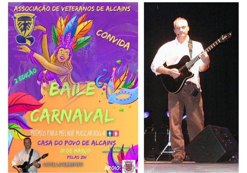 Castelo Branco: Associação de Veteranos de Alcains organiza Baile de Carnaval a 1 de Março


